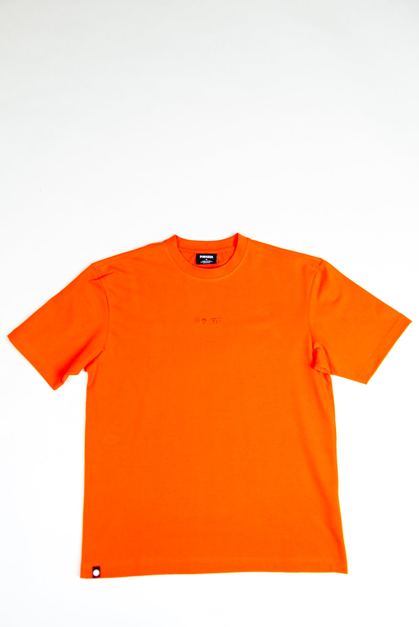 Mandarin Red Tshirt made from sustainable eco-friendly materials