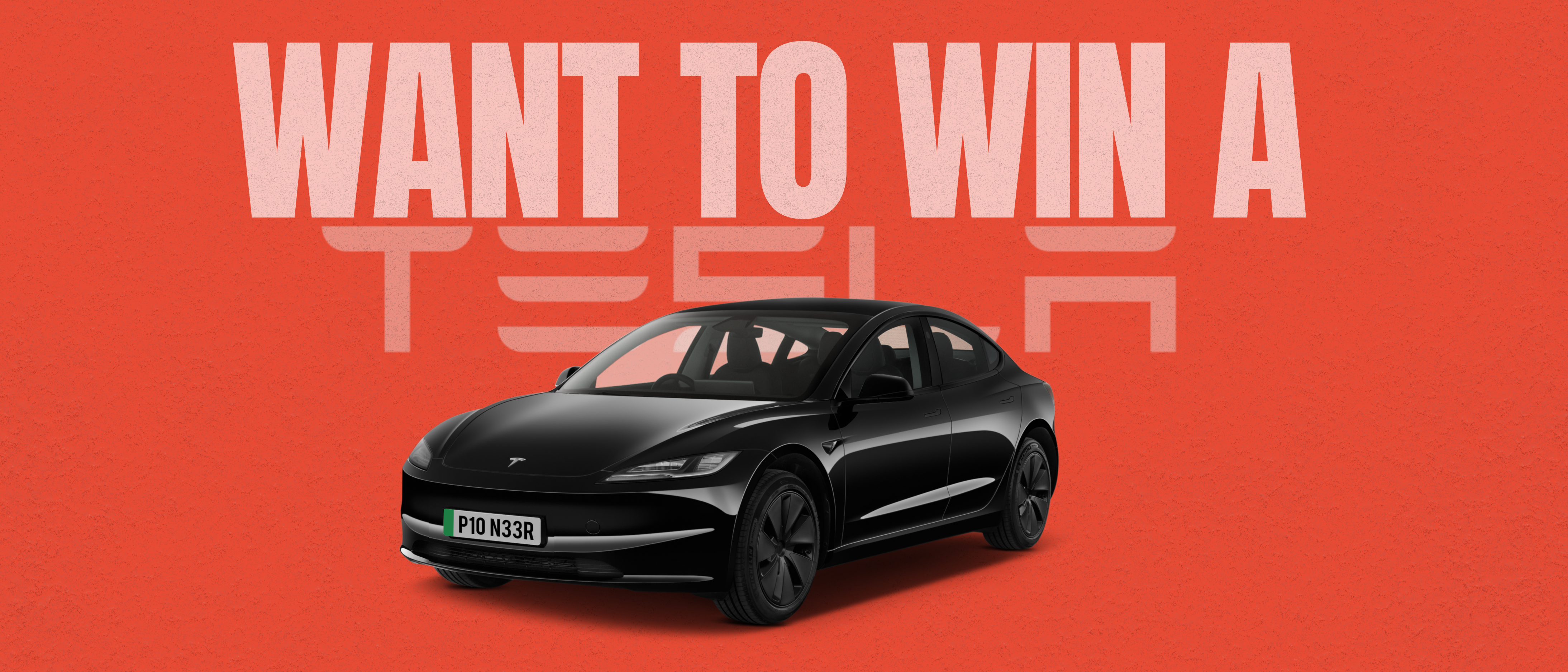 Want to win Tesla Banner