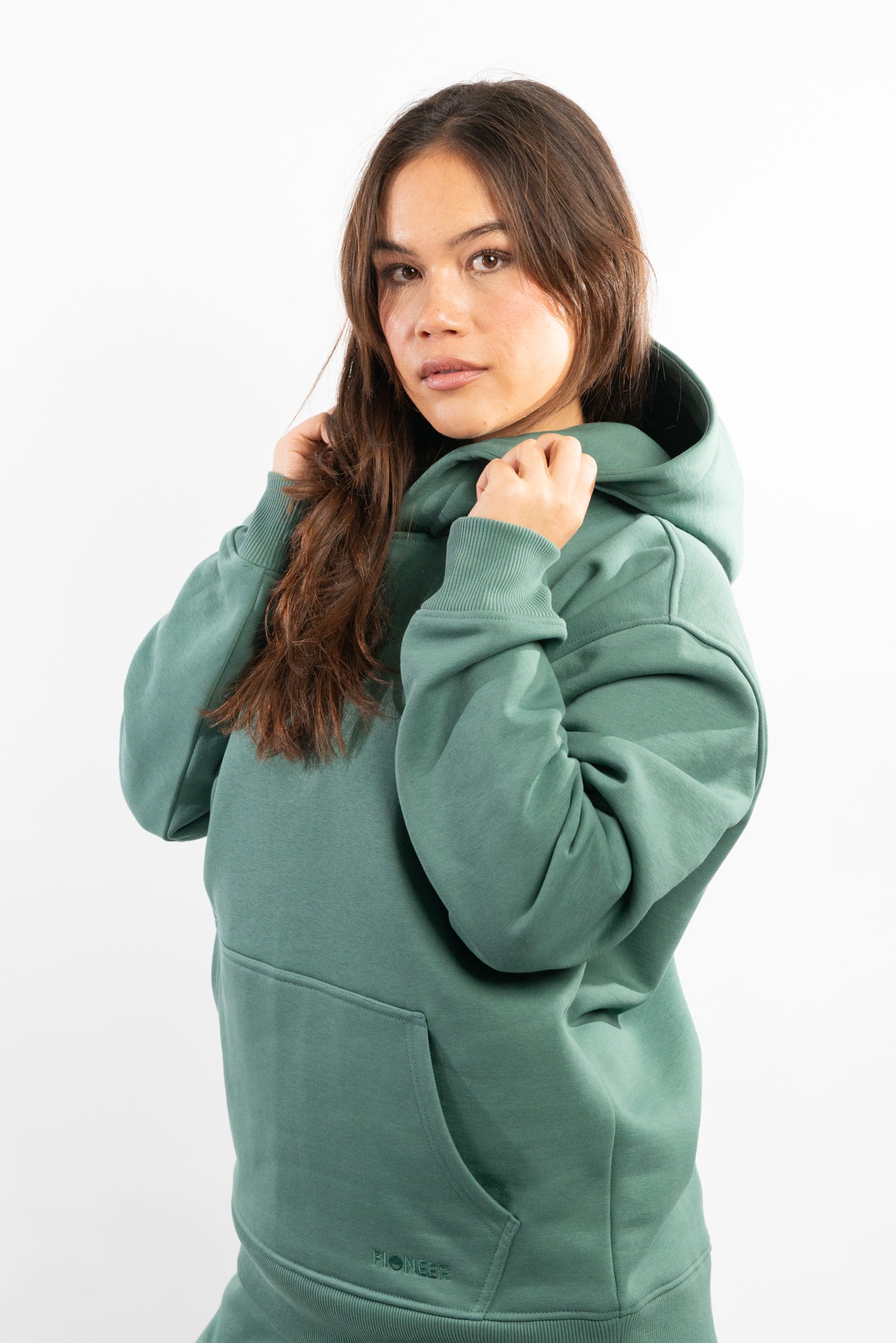 Dark Forest Green Hoodie-Girl