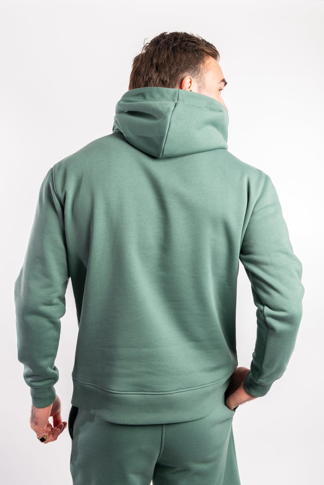 Dark Forest Green Hoodie Pioneer-161