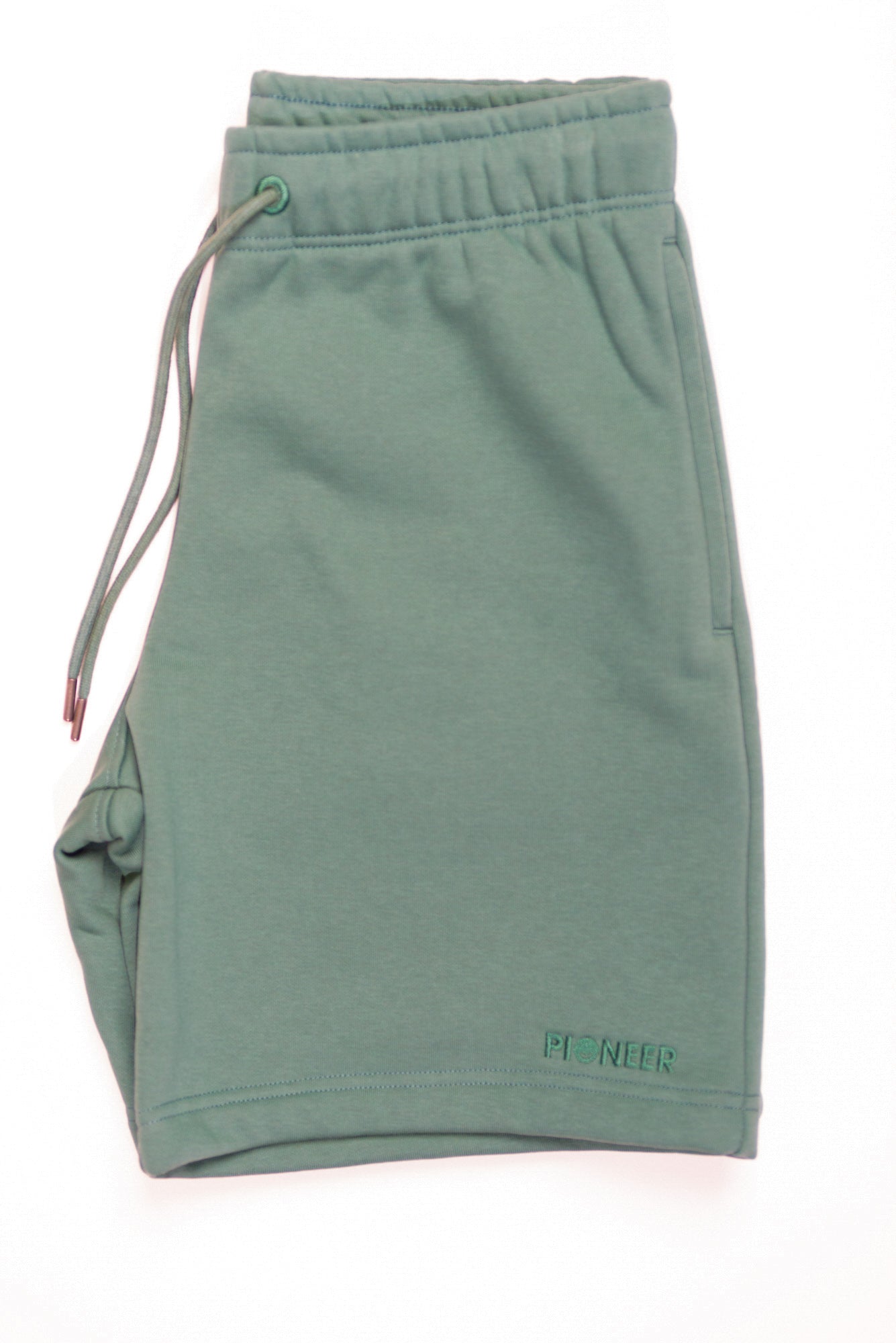 Dark Forest Green Shorts made with organic cotton and recycled materials