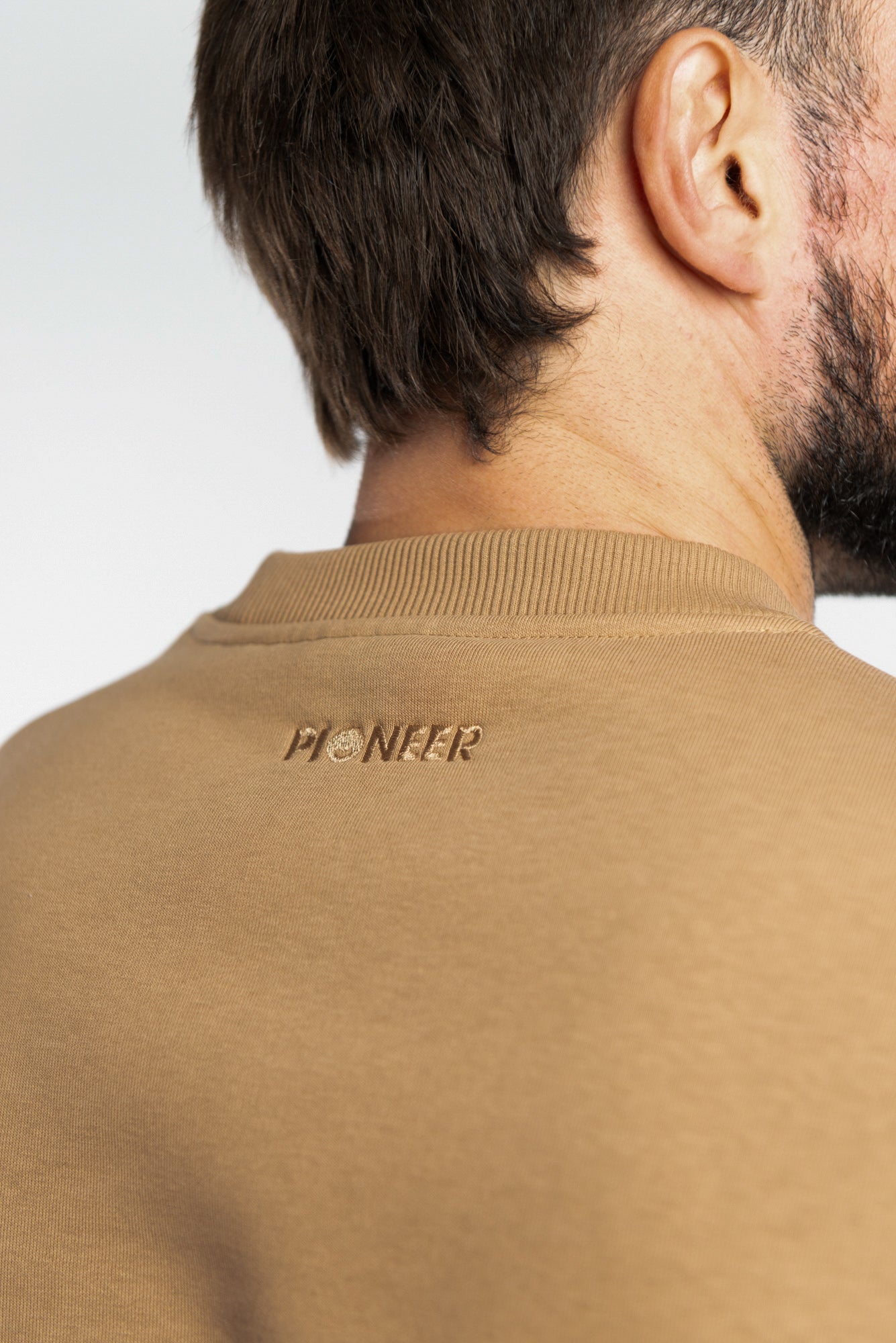 Hazelnut Crew Neck Sweatshirt made from sustainable eco-friendly materials