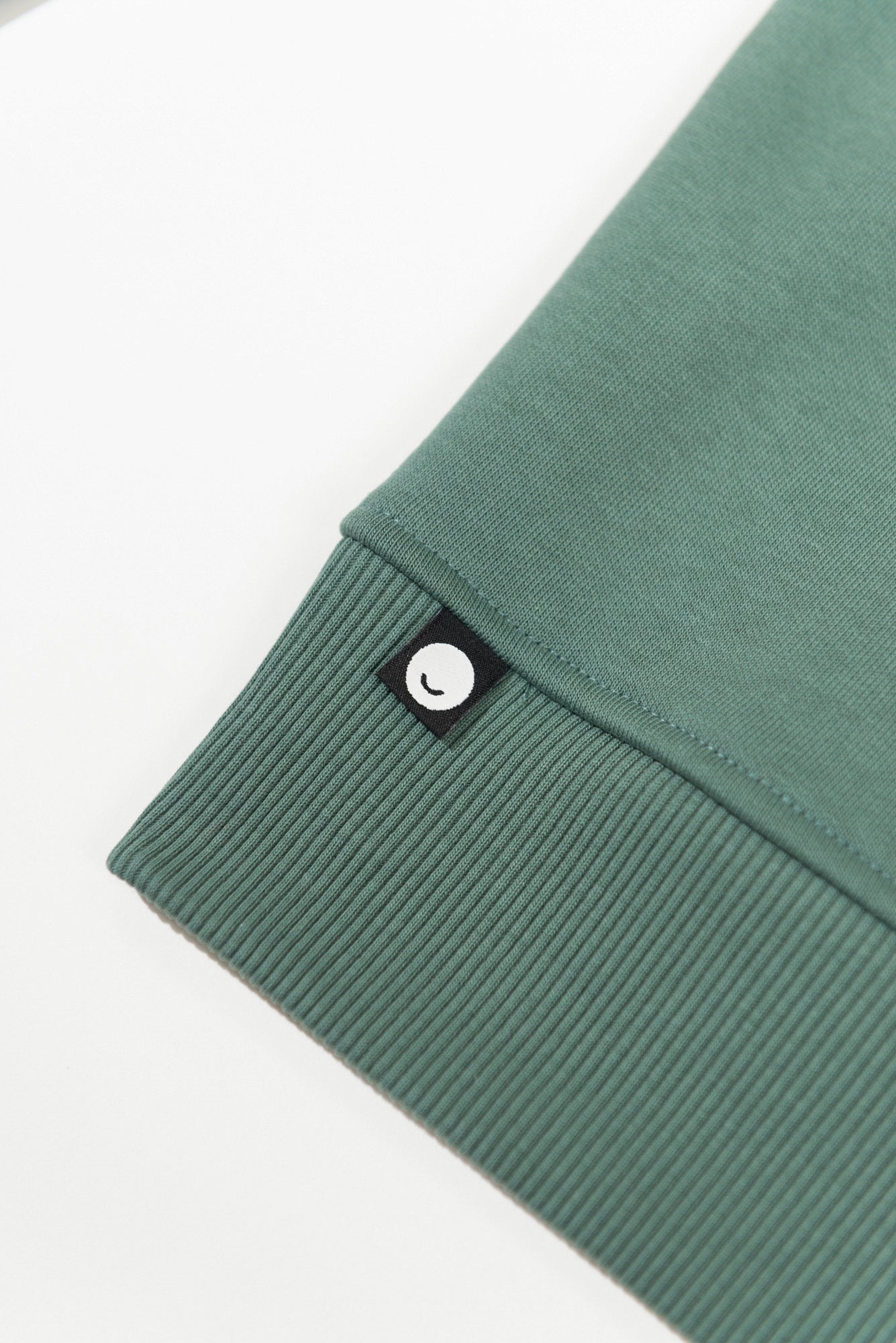 Dark Forest Green 1/4 zip made from sustainable eco-friendly materials