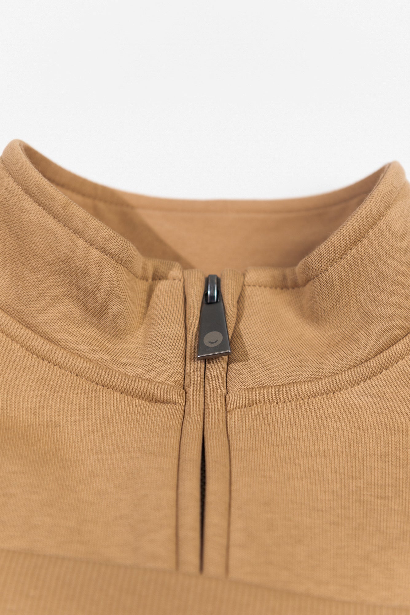 Hazelnut 1/4 Zip Top made from sustainable eco-friendly materials