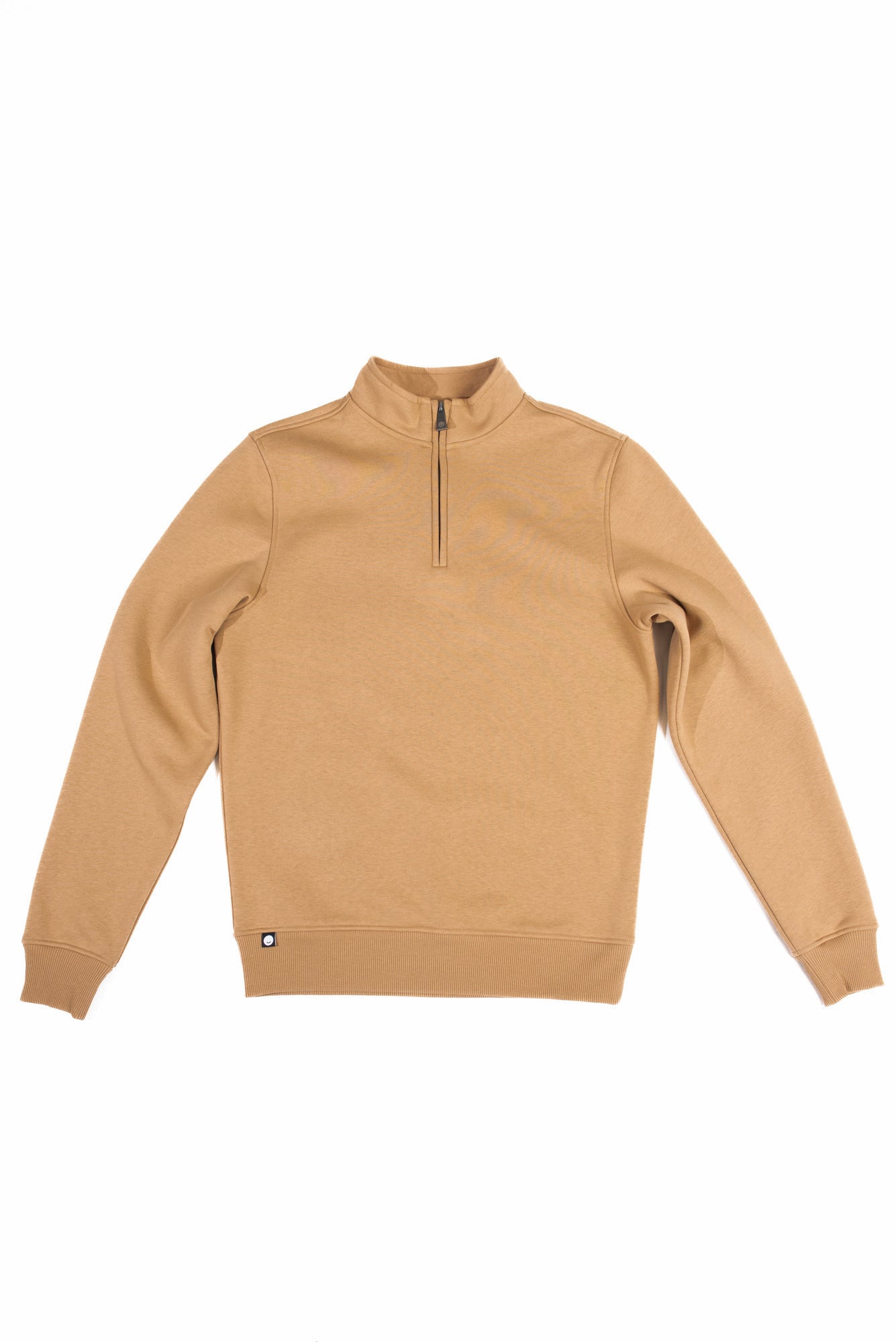 Hazelnut 1/4 Zip Top made from sustainable eco-friendly materials