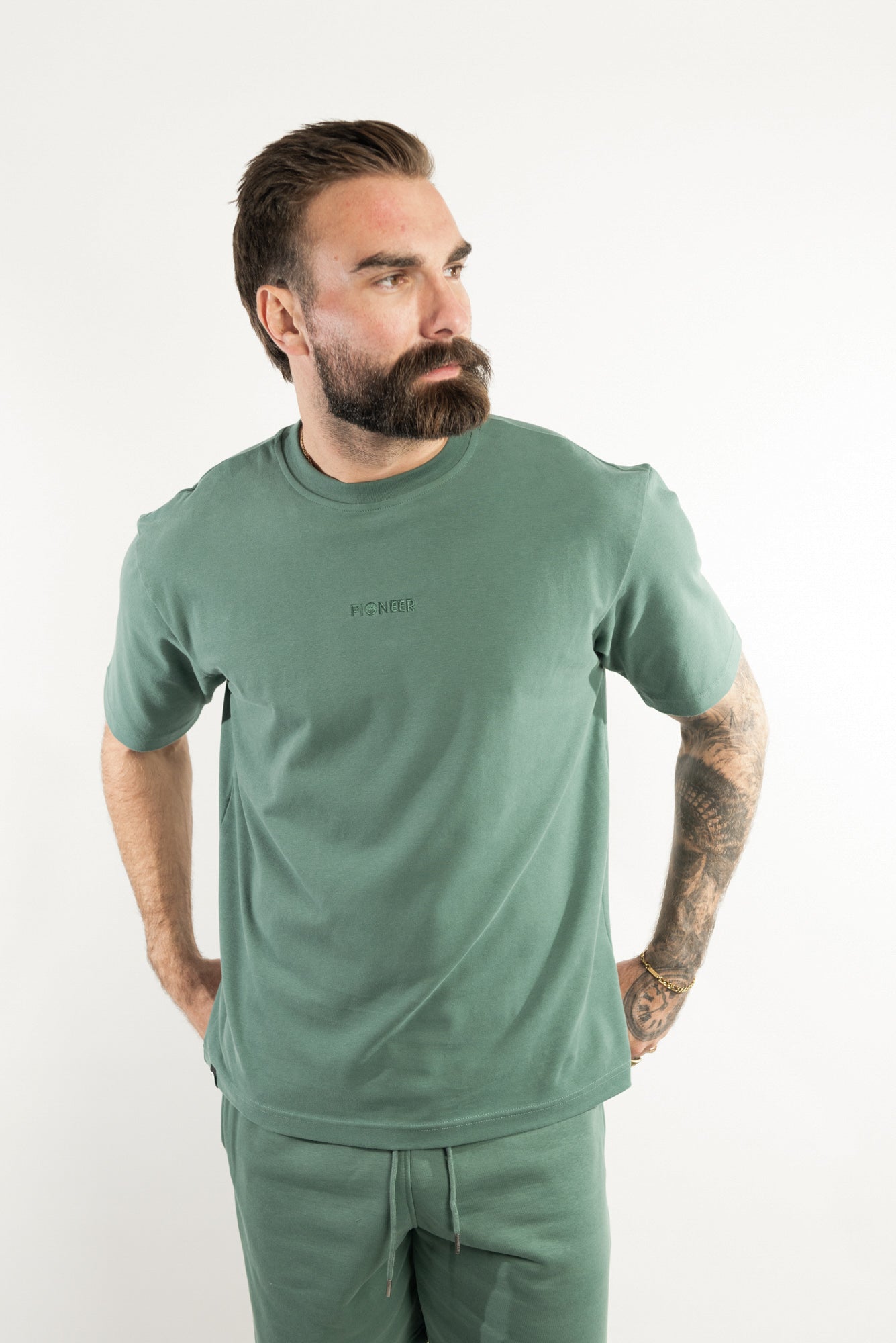 Dark Forest Green Tshirt made from sustainable eco-friendly materials