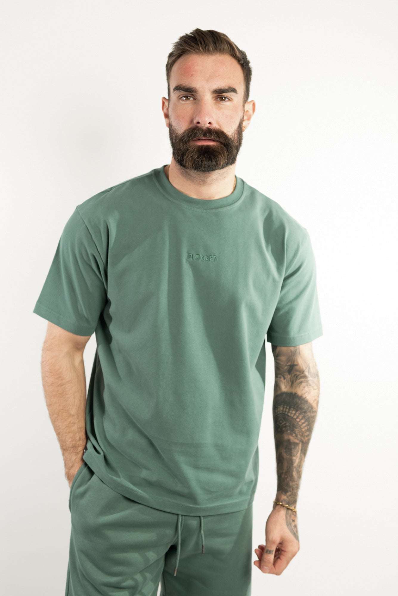 Dark Forest Green Tshirt made from sustainable eco-friendly materials