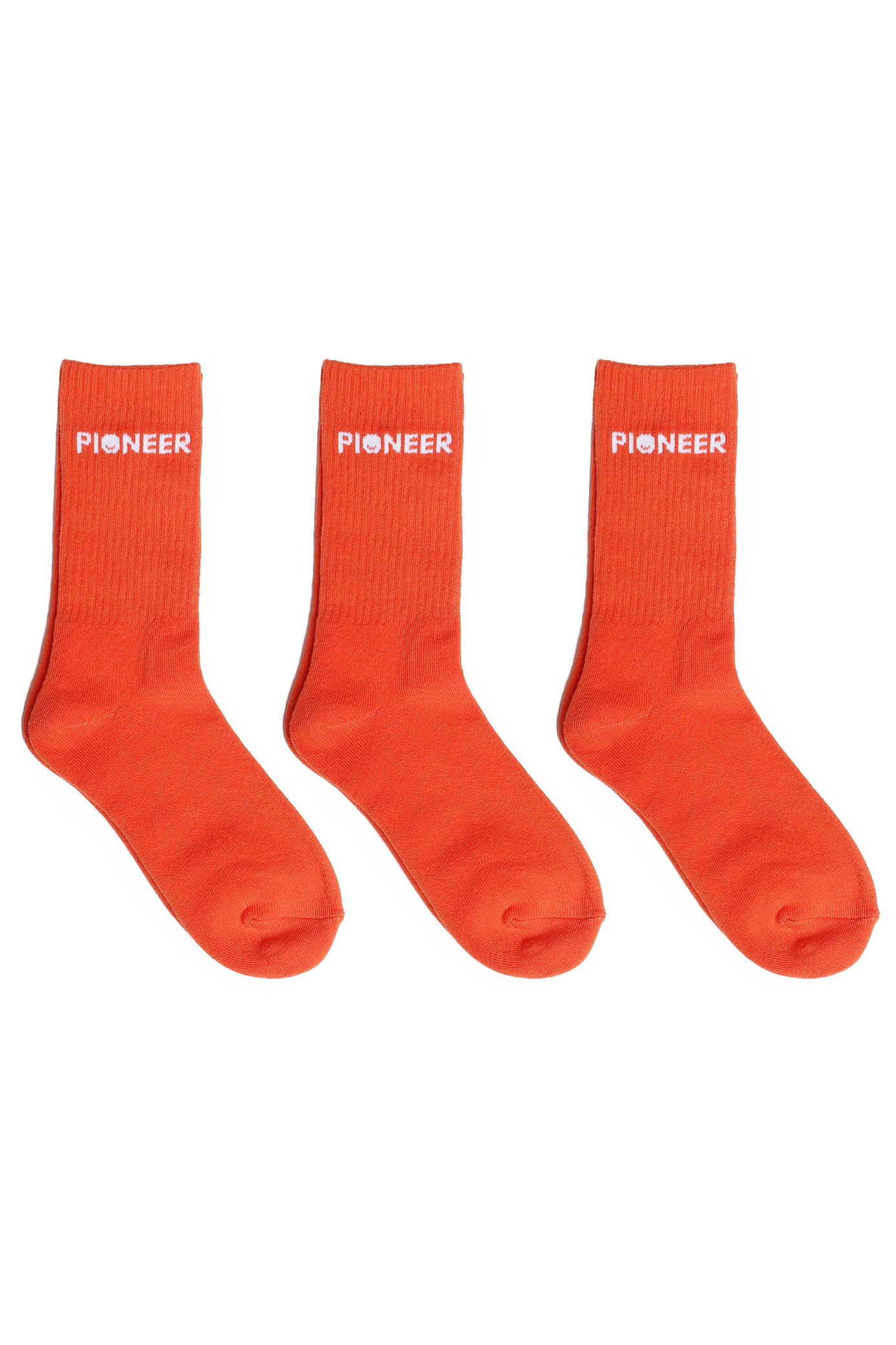 Image of Mandarin Red Stripe Socks - 3 Pack