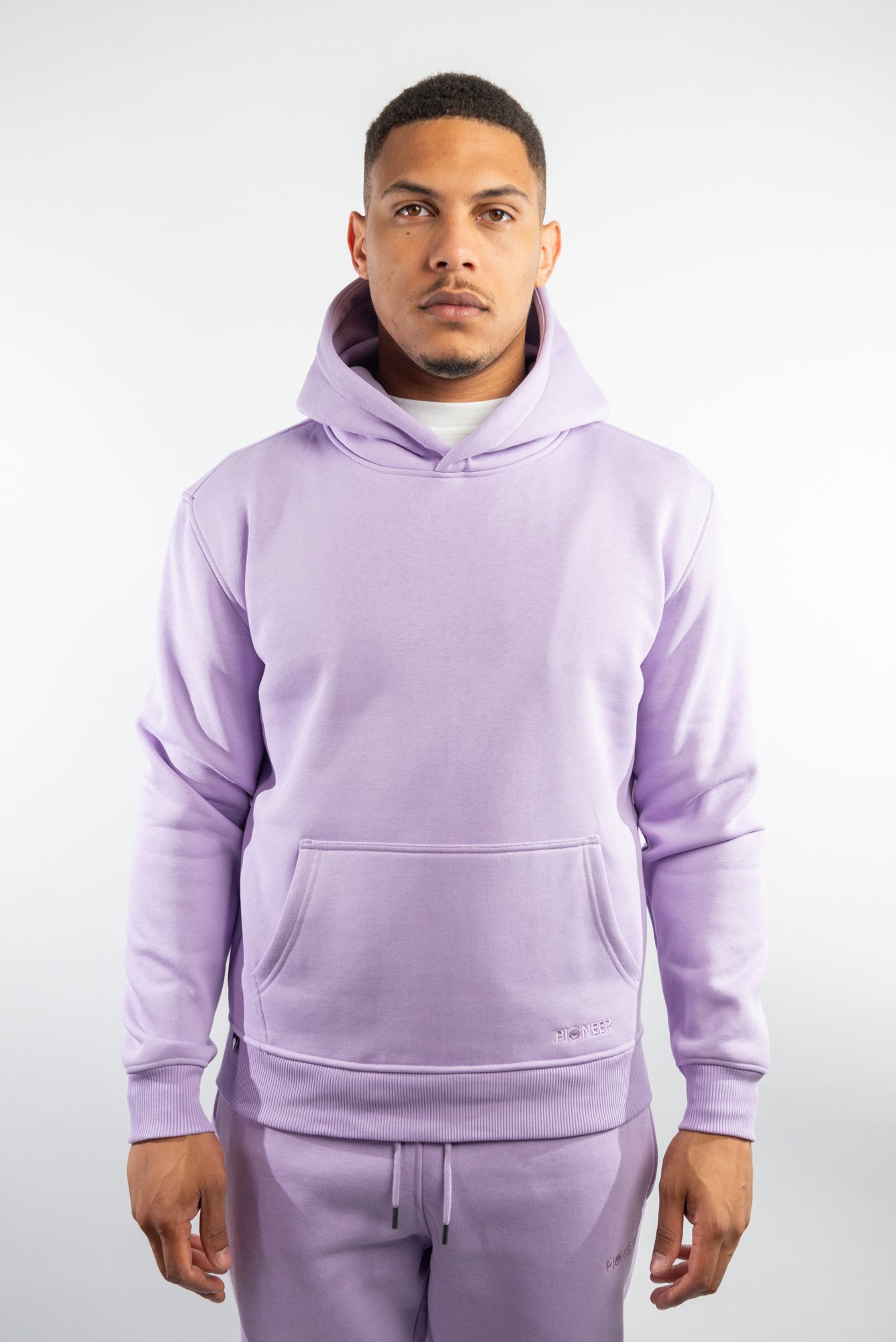 Orchid Petal Hoodie Man Front Facing