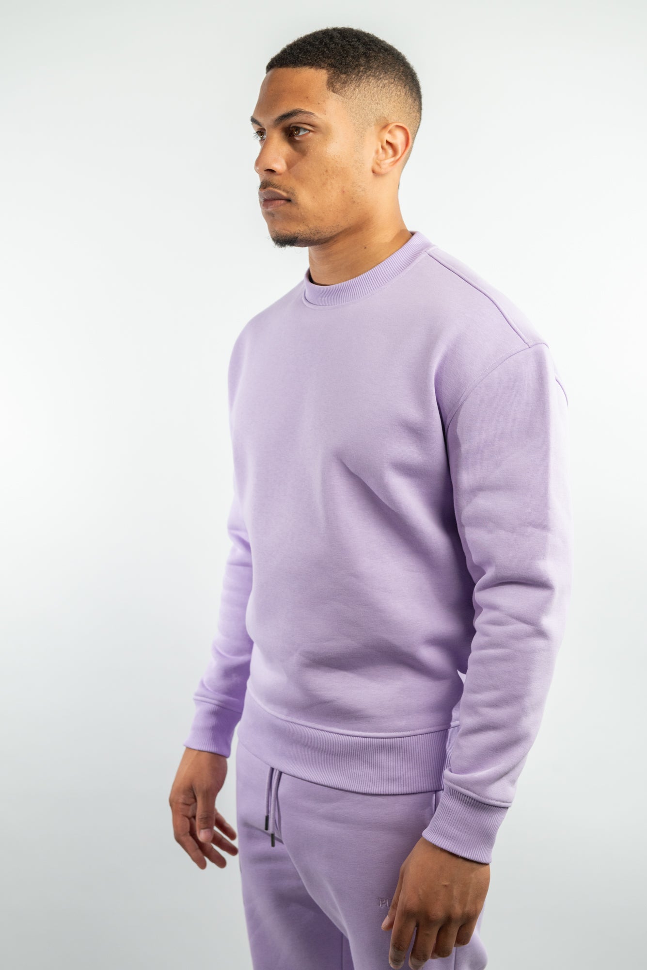 Orchid Petal Crew Neck Sweatshirt made from sustainable eco-friendly materials