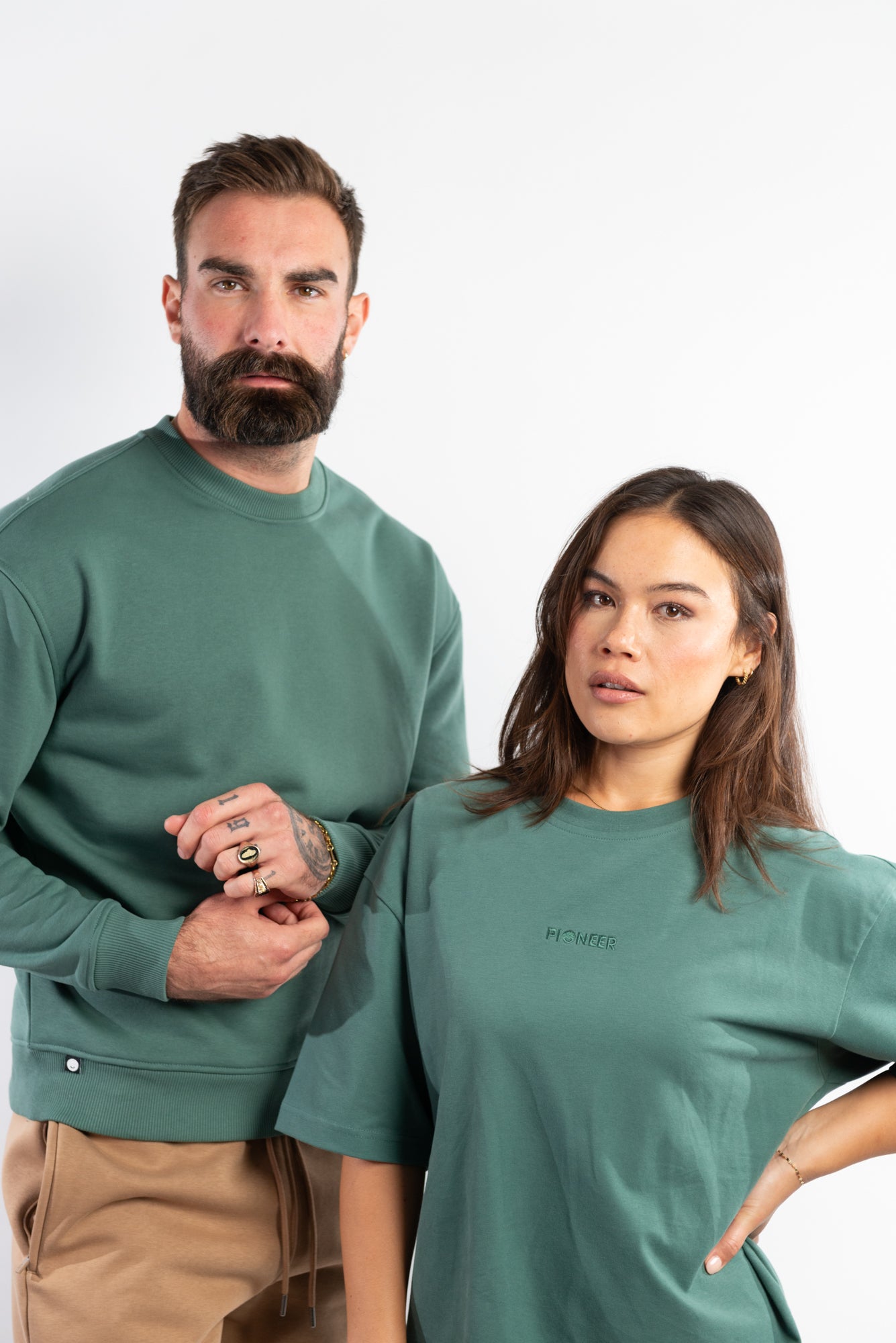 Dark Forest Green Tshirt made from sustainable eco-friendly materials