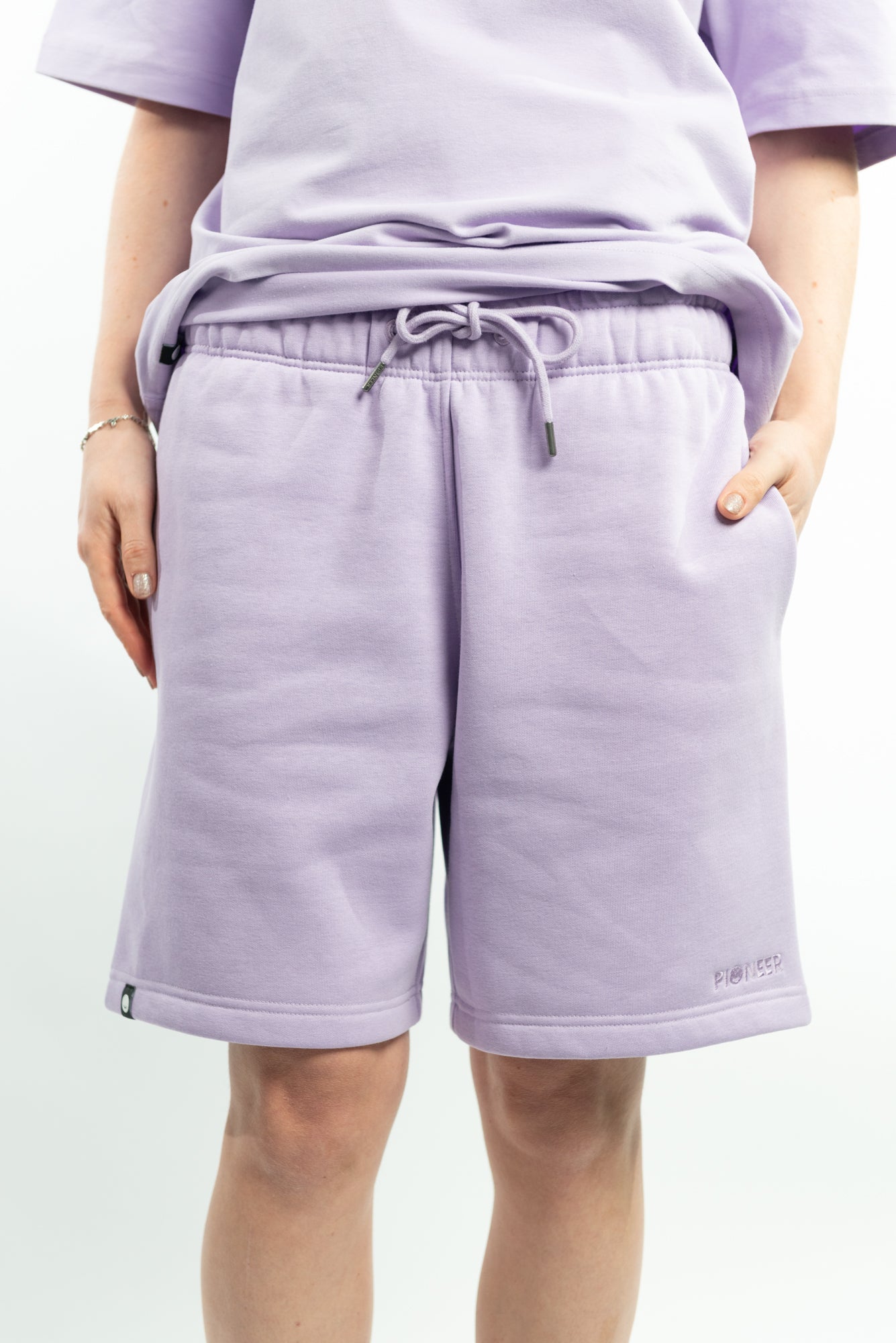 Orchid Petal Shorts made with organic cotton and recycled materials