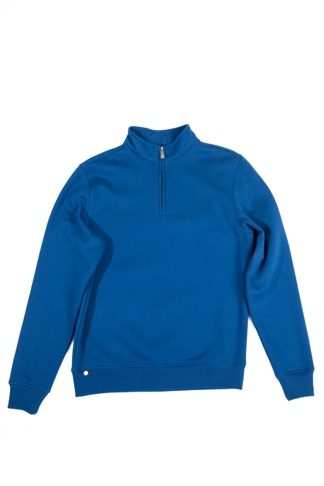 Navy Quarter Zip Top made from sustainable eco-friendly materials