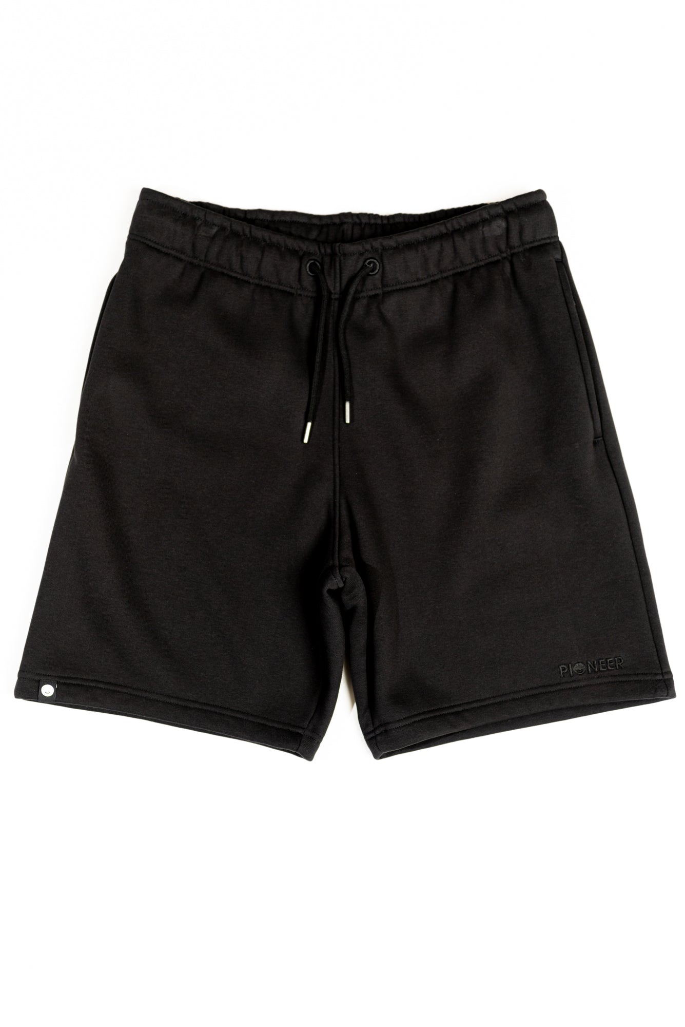 Black Shorts made with organic cotton and recycled materials