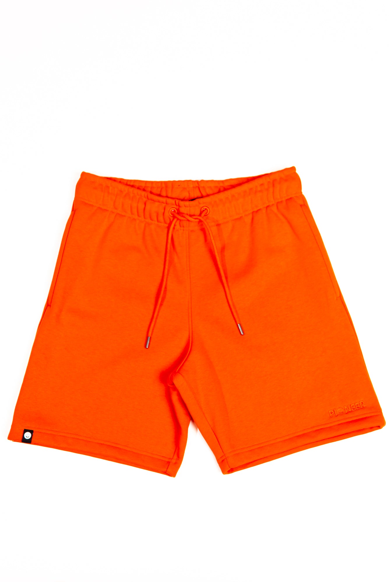 Mandarin Red Shorts made with organic cotton and recycled materials