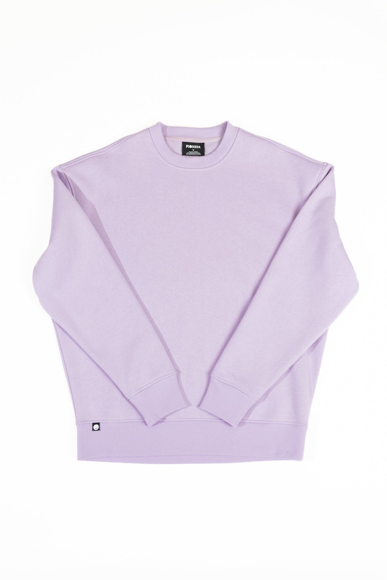 Orchid Petal Crew Neck Sweatshirt made from sustainable eco-friendly materials