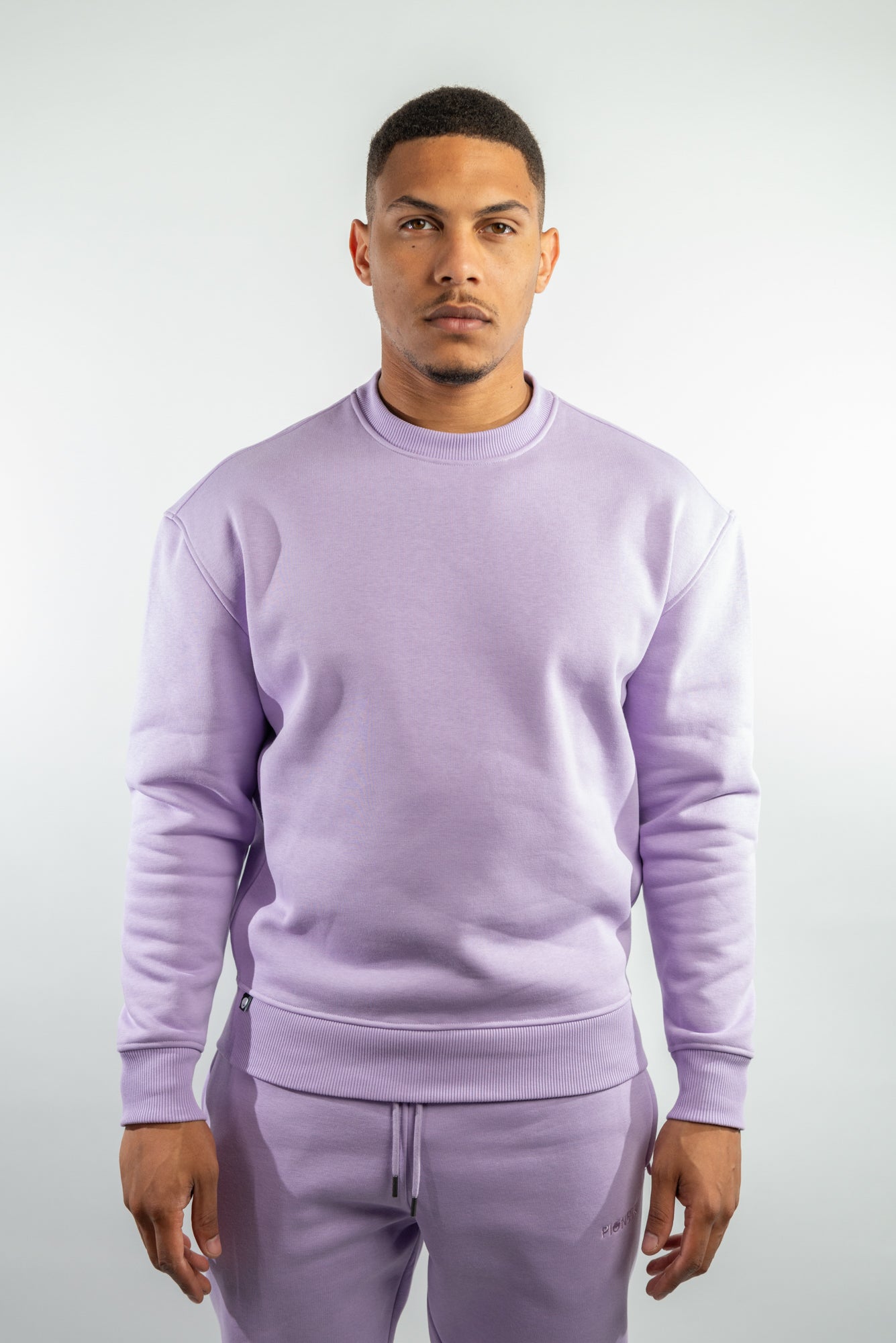 Orchid Petal Crew Neck Sweatshirt made from sustainable eco-friendly materials