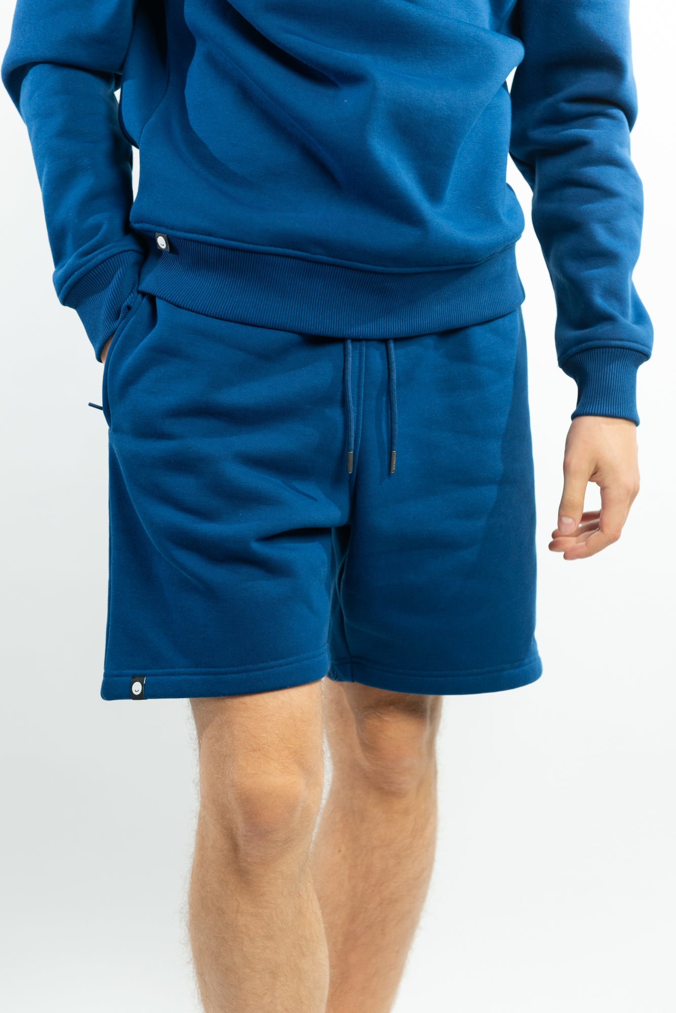 Navy Shorts made with organic cotton and recycled materials