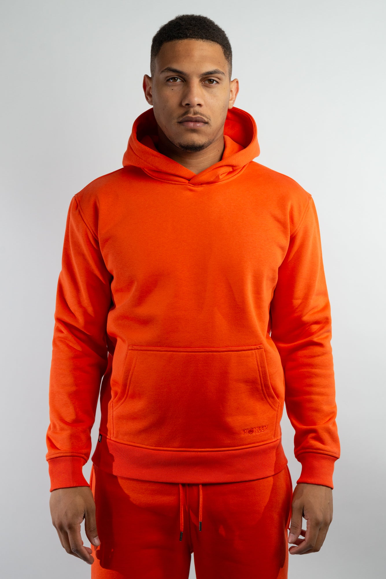 Pioneer_Flat Mandarin Red Hoodie 1