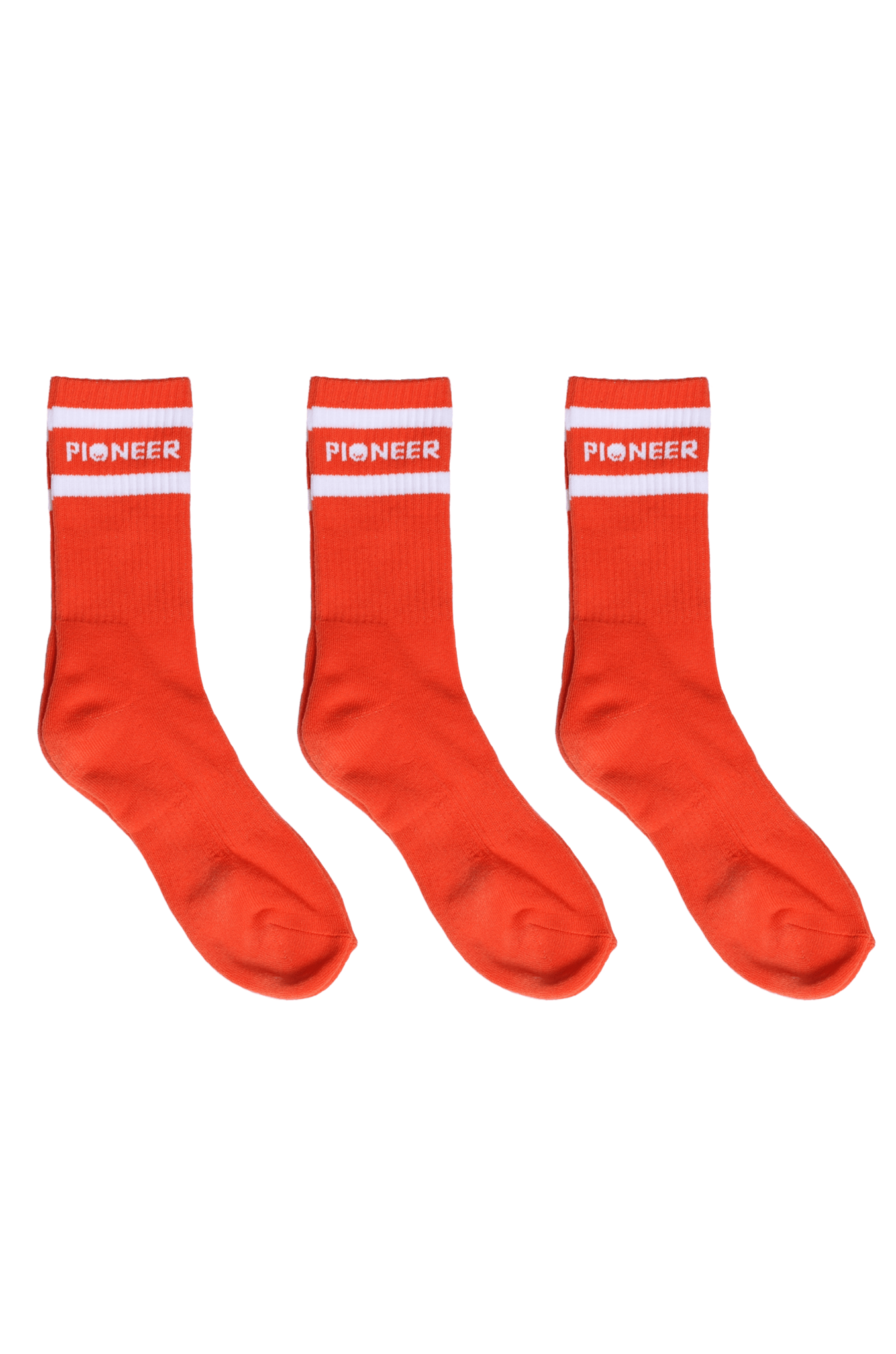 Image of Mandarin Red Stripe Socks - 3 Pack